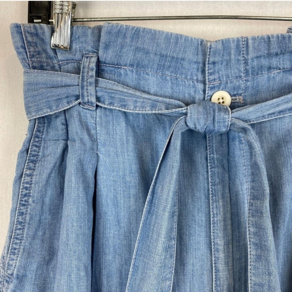 Madewell soft chambray paperbag shorts - Picture 6 of 9